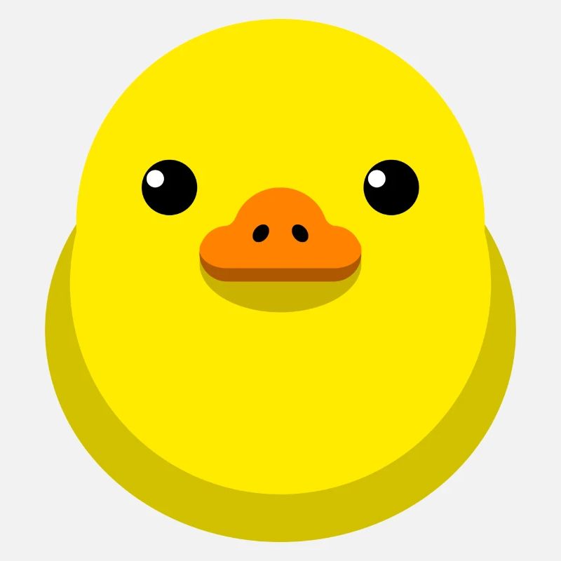 poussin jaune minimal clipart