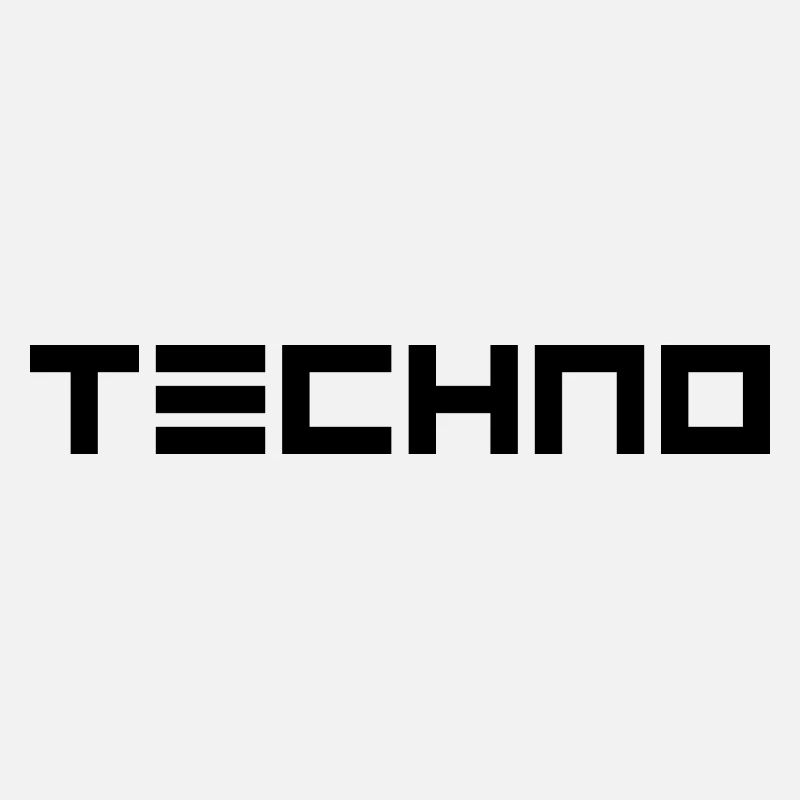 Futuristic "Techno" design in black