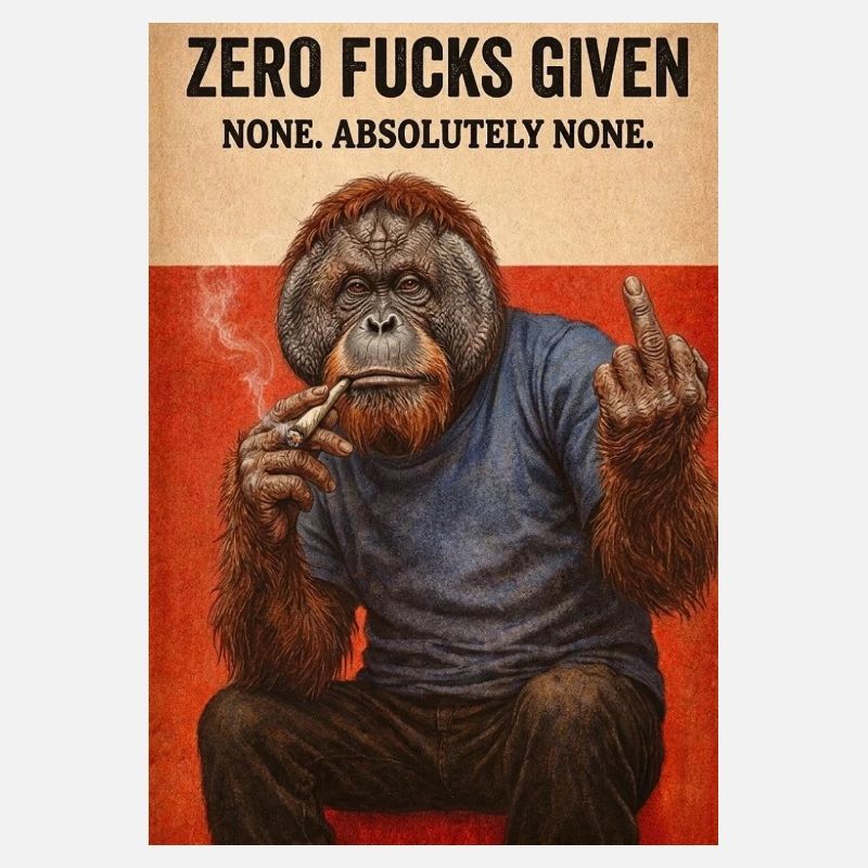 Zero Fucks Given Ape