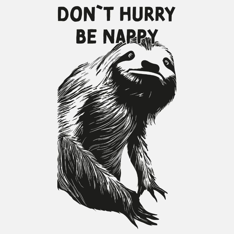 Dont hurry be nappy sleep shirt late riser tired