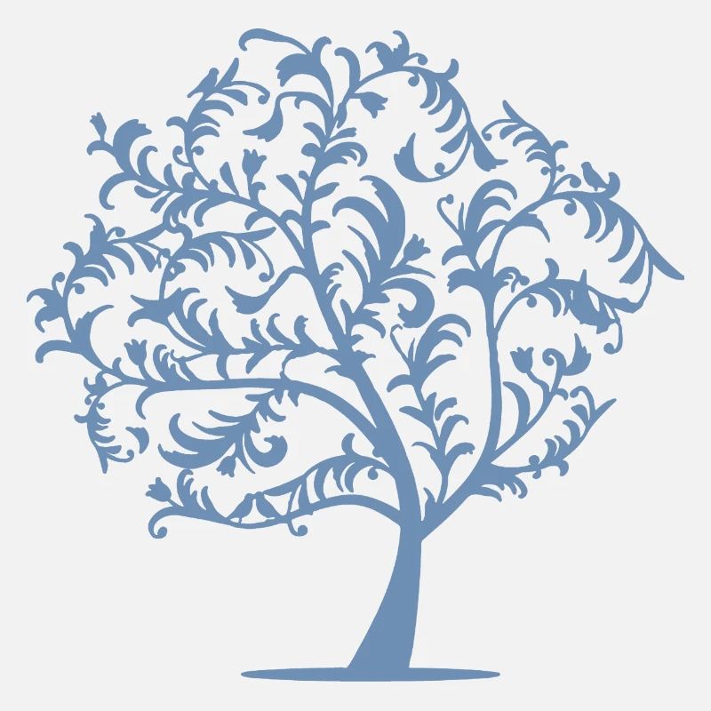 Minimalist Tree Birds Spring Silhouette