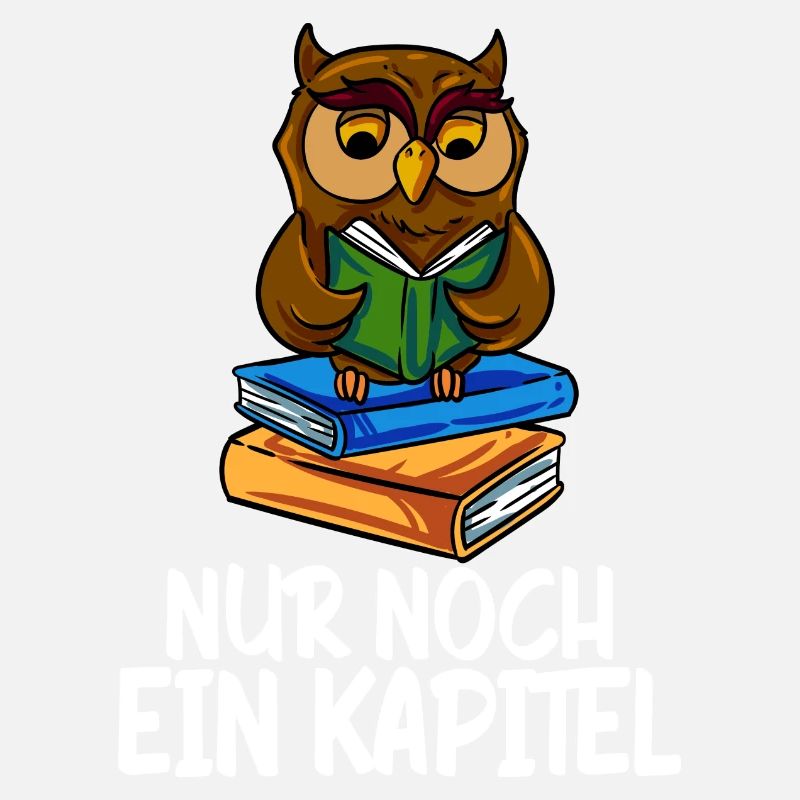 Nur Noch Ein Kapitel Bücher Eule Lesen Bücherwurm
