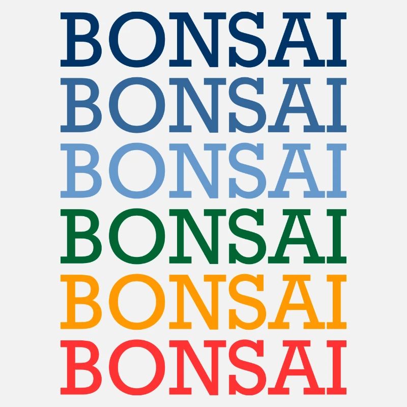 bunter Bonsai Baum Spruch Japan Geschenk