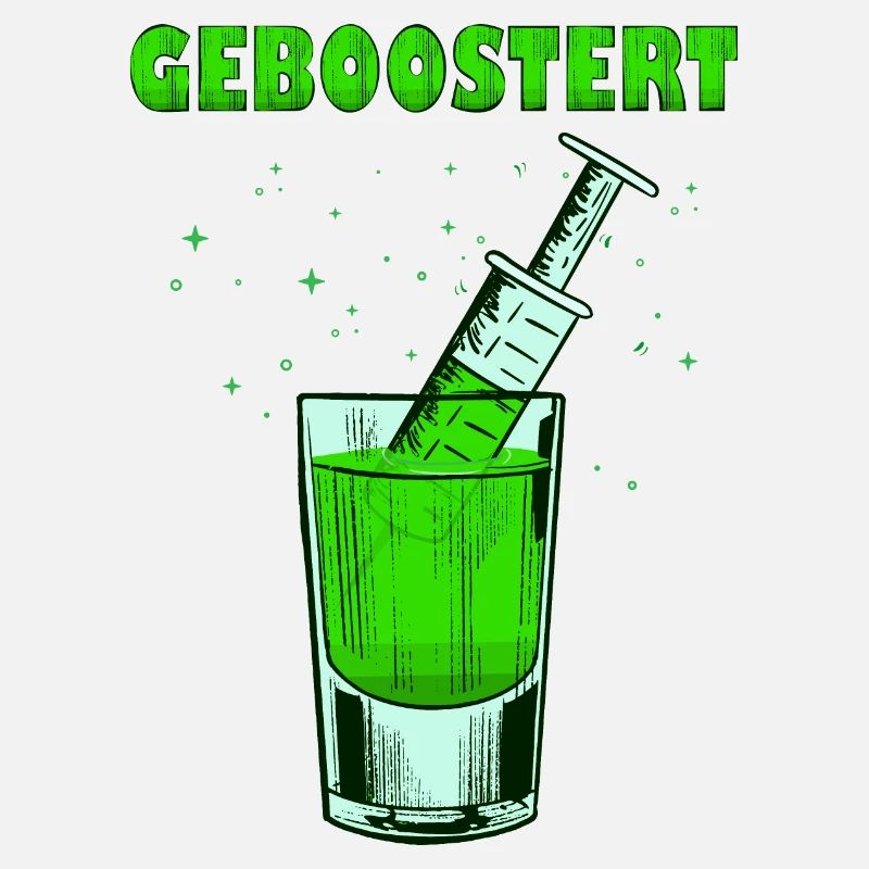 Geboostert Pfeffi Pfefferminz Likör JGA Schnaps