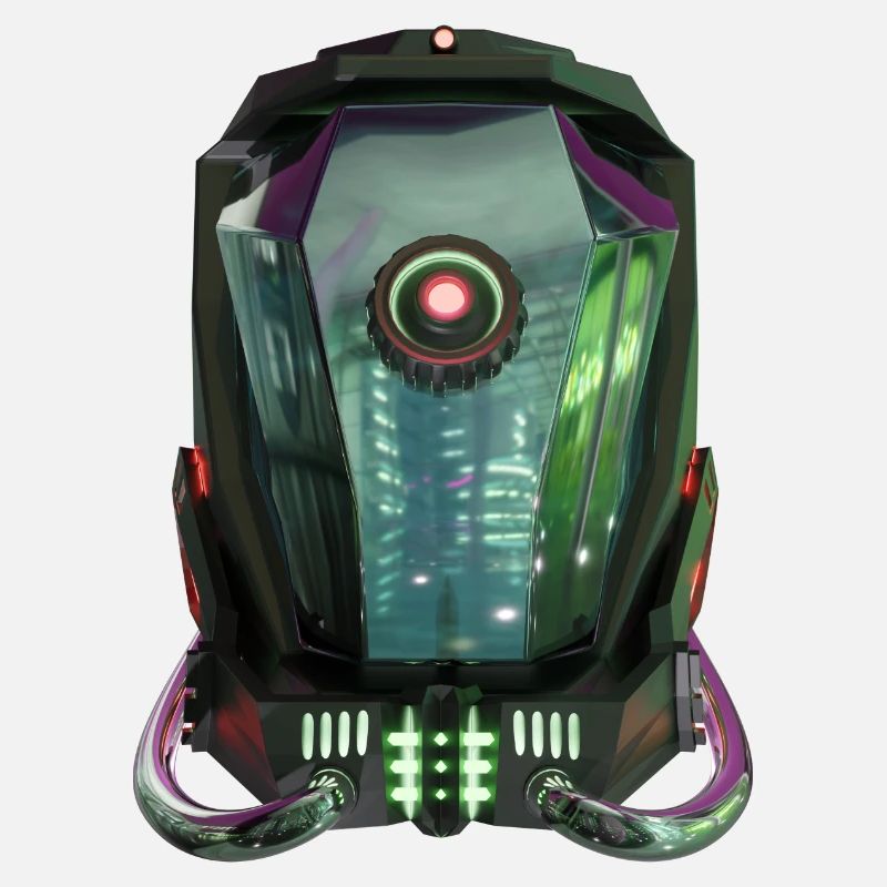 Futuristischer Roboterhelm
