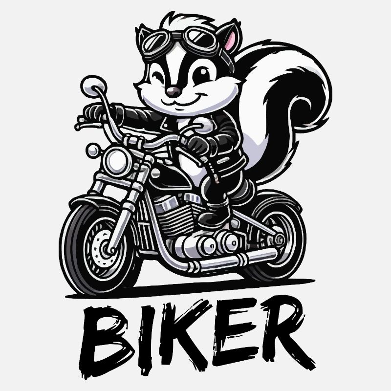 Skunk Motorcycle Biker