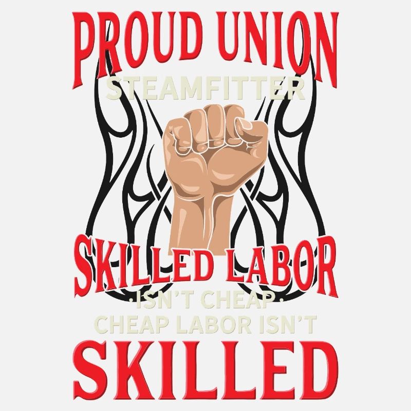 Proud Union Steamfitter Conception de Main-d’œuvre qualifiée