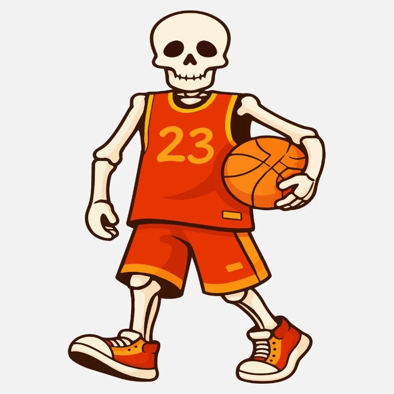 Skeleton Hoops 23 Jersey