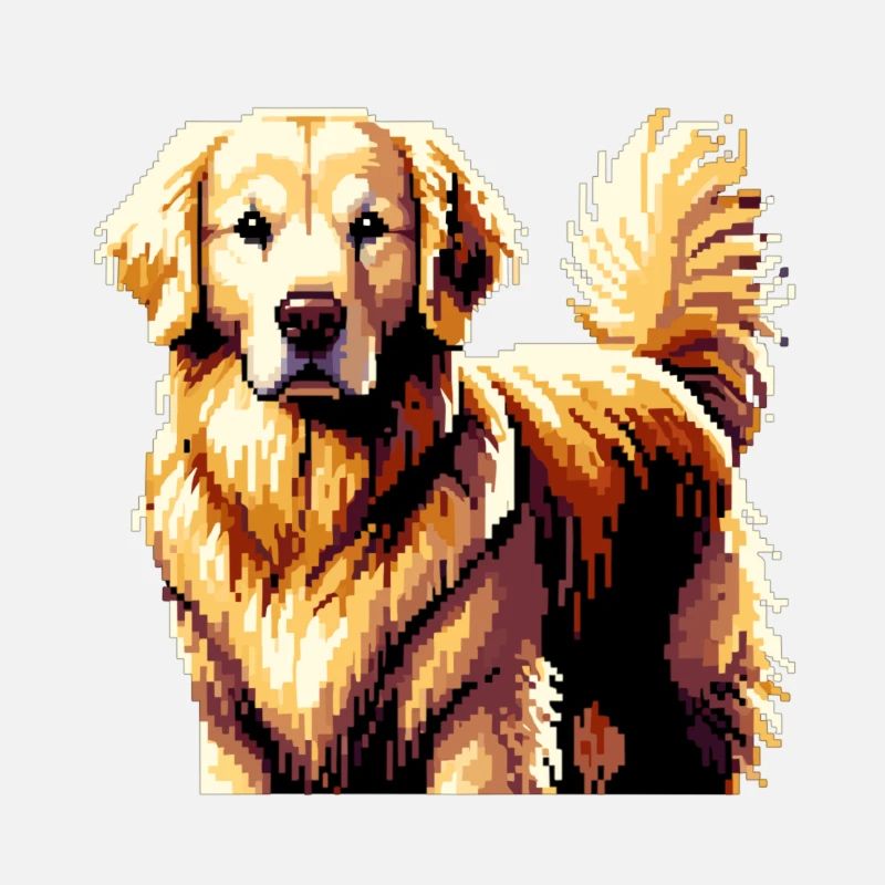 Pixel Golden Retriever
