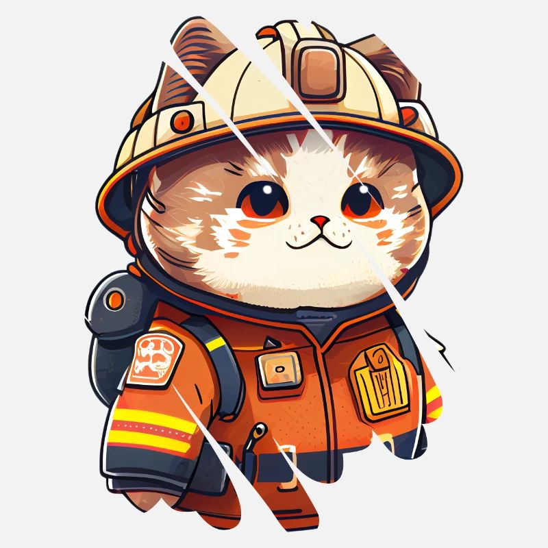 Katzenfeuerwehrmann
