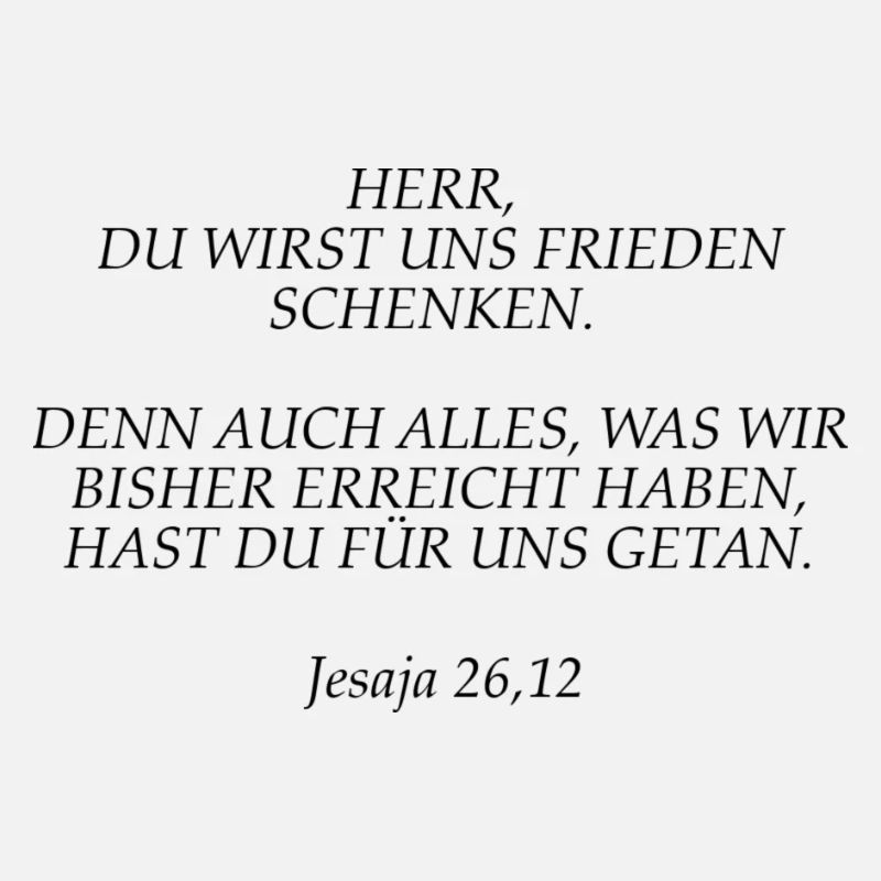 Jesaja 26, 12