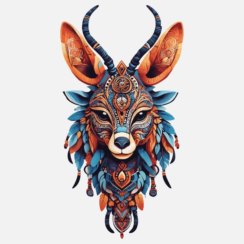 Conception de Mandala gazelle africaine