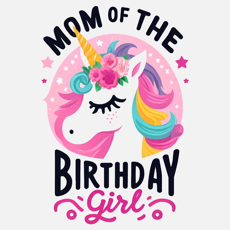 Mama des Geburtstagskindes Einhorn