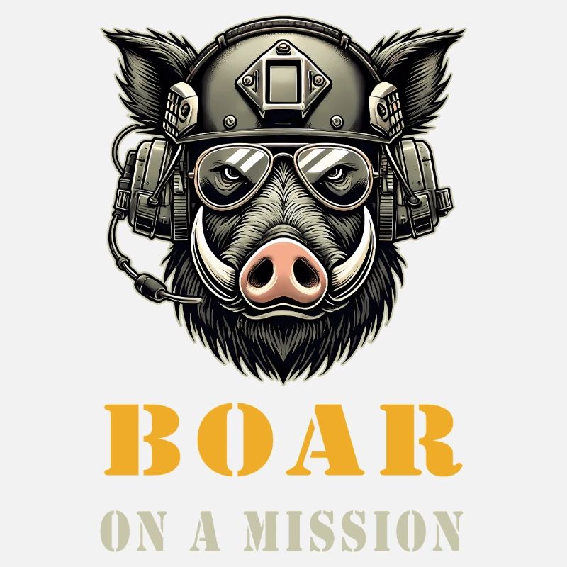 Wild boar on a mission