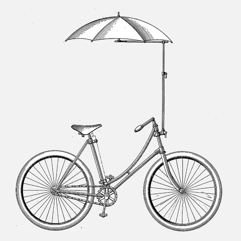 Vintage Bicycle Old School Minimalist Gift