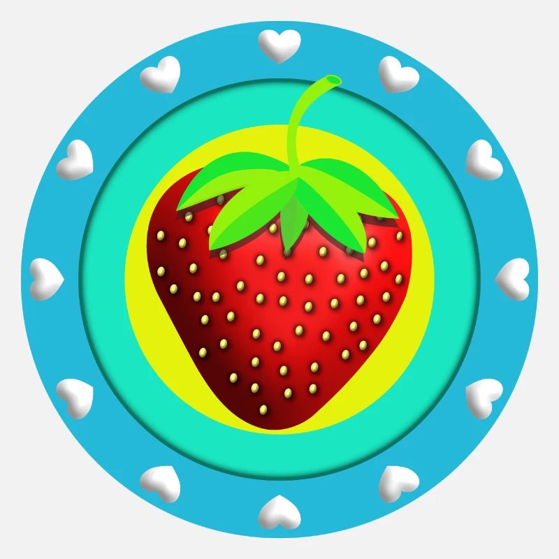 Fraise et coeurs