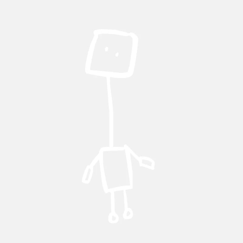 Verrückter Roboter (Weiß)