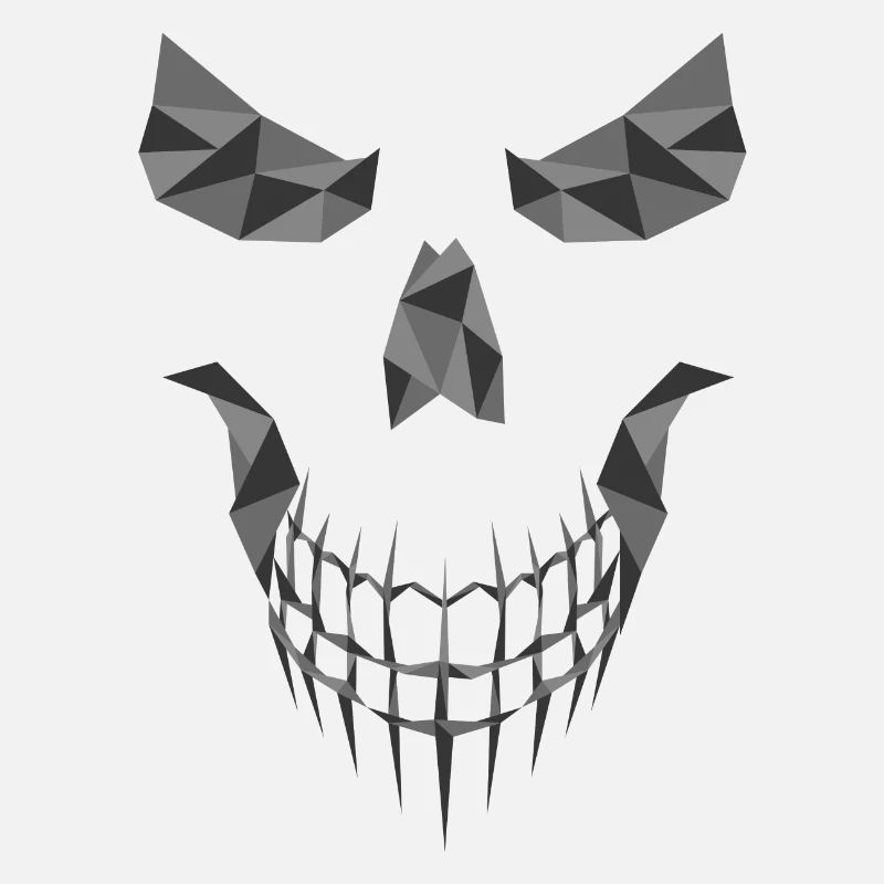 Totenkopf geometrisch