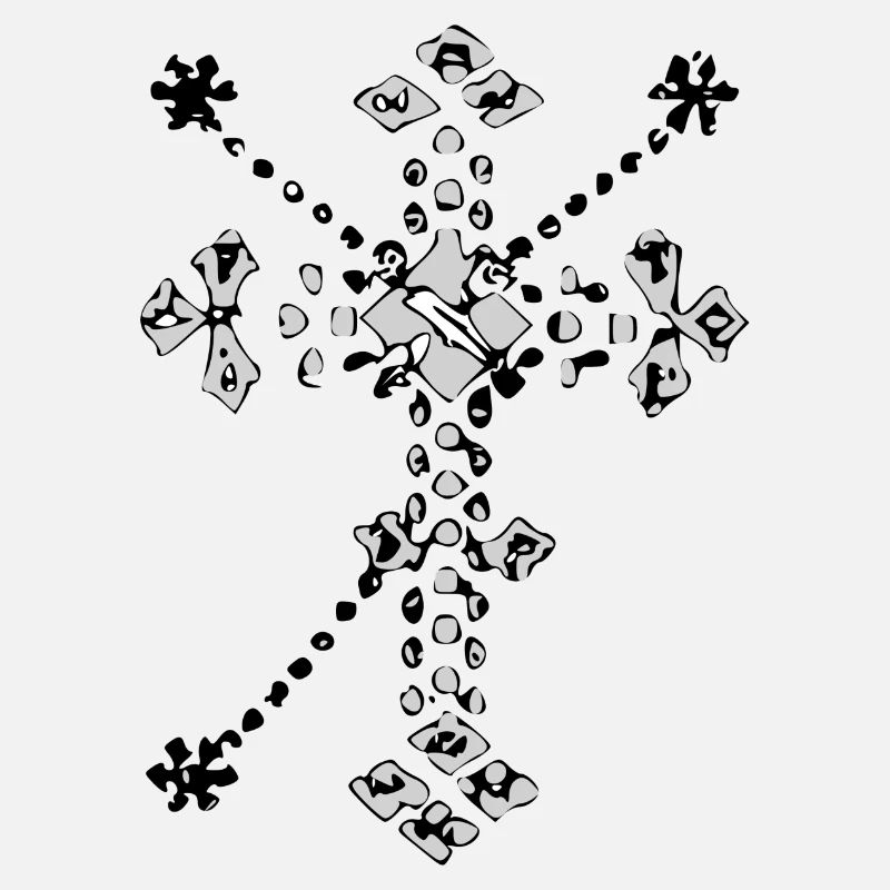 Croix catholique zentangle
