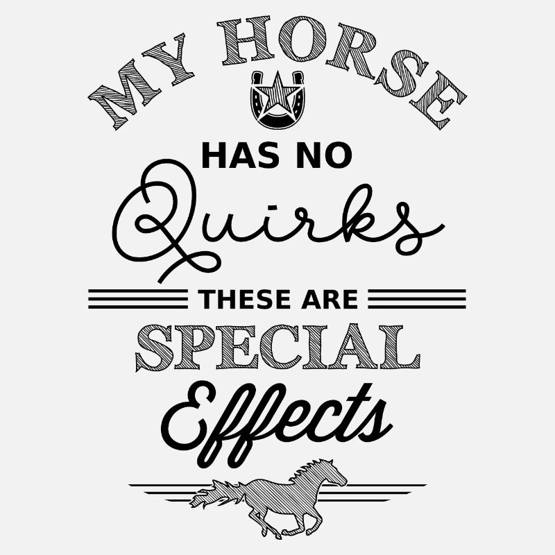 Mon cheval n’a pas de bizarreries Ce sont des effets spéciaux