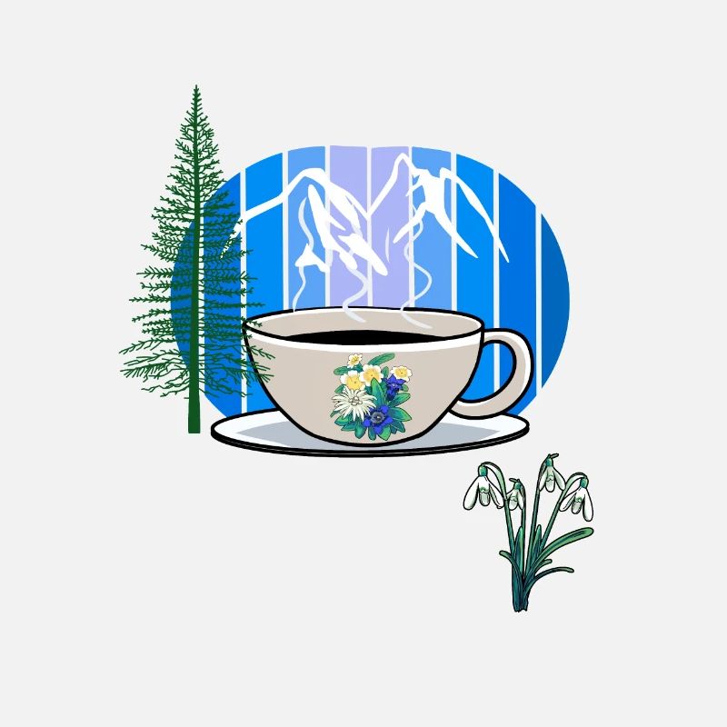 80s 90s Retro Coffee Mug Austria Tyrol Alps