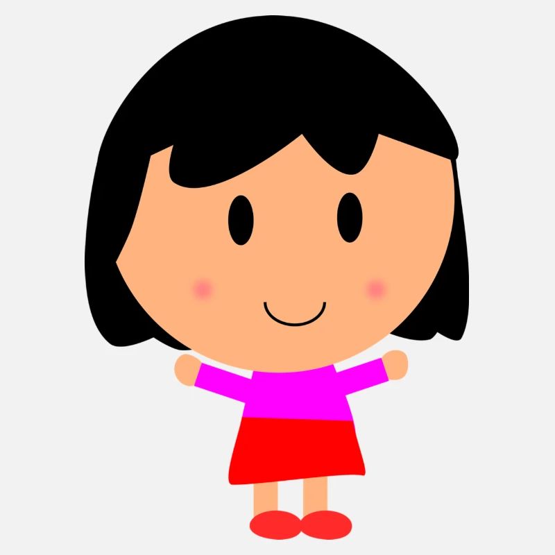 Mädchen Cartoon