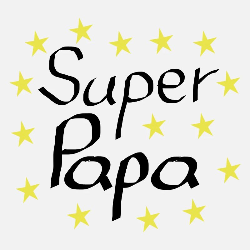 Super Papa gelbe Sterne Geschenk Geburtstag Vater