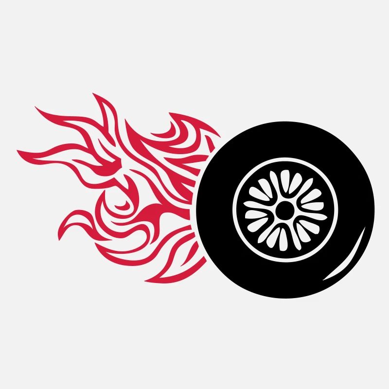 tire wheel wheel flame fire1