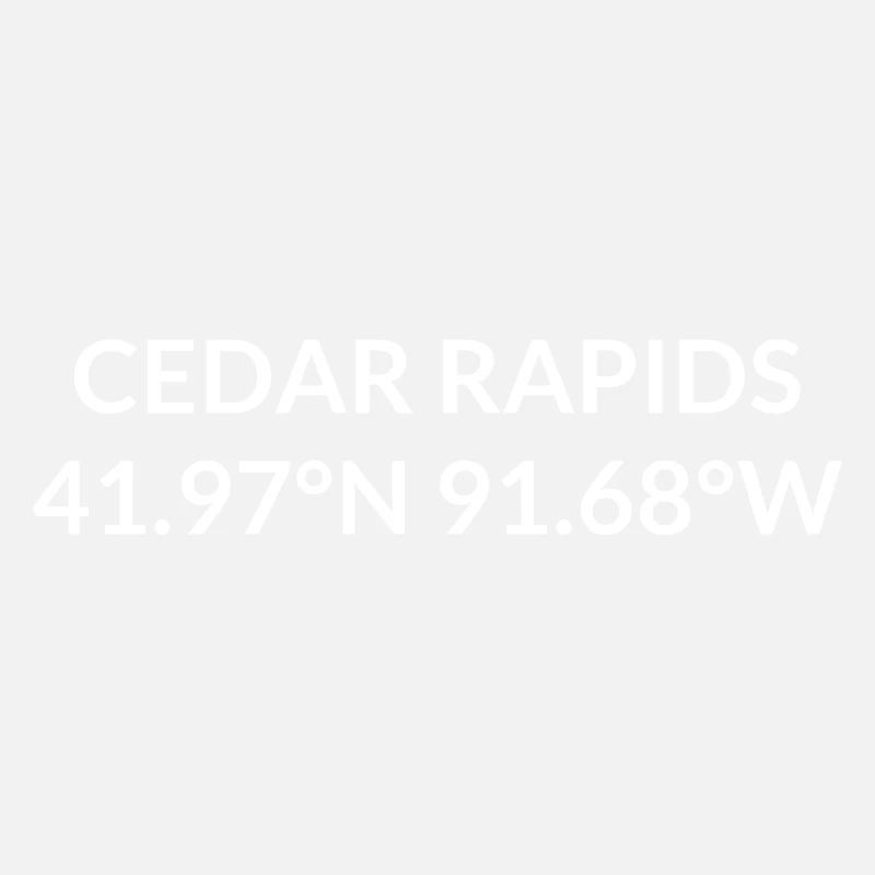 Cedar Rapids, Iowa, USA Coordinates