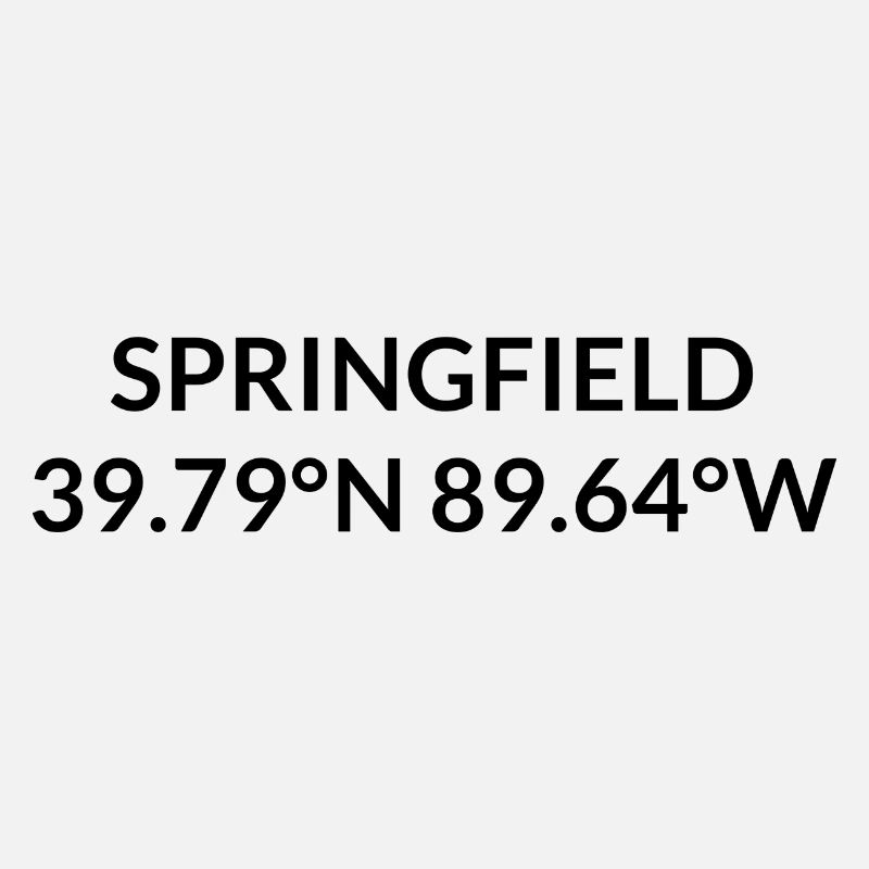 Springfield, Illinois, United States Coordinates