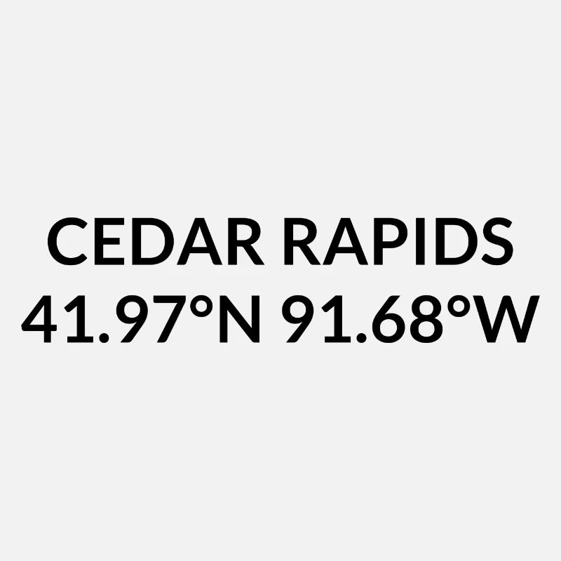 Cedar Rapids, Iowa, USA Coordinates