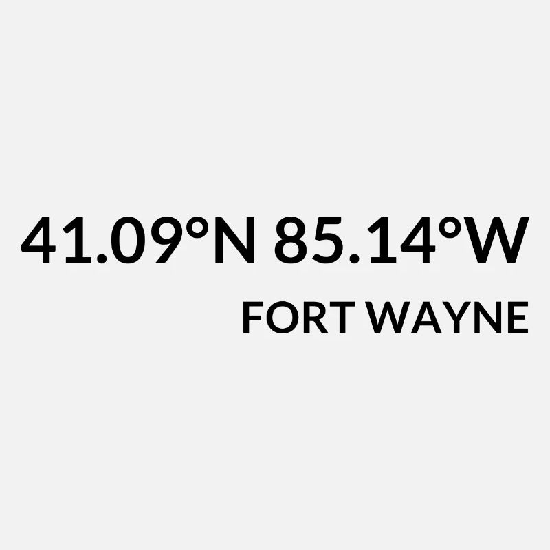 Fort Wayne, Indiana, USA Coordinates