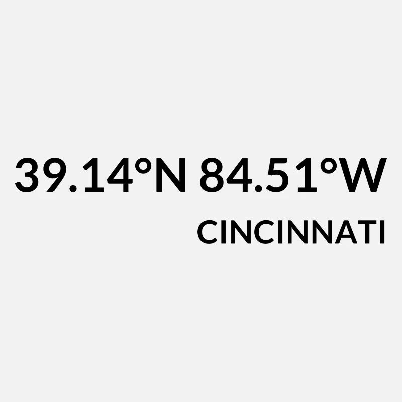 Coordonnées de Cincinnati, Ohio, États-Unis