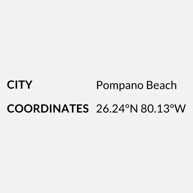 Pompano Beach, Florida, USA coordinates
