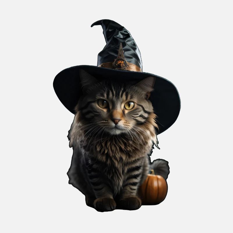 Chat sorcière Halloween
