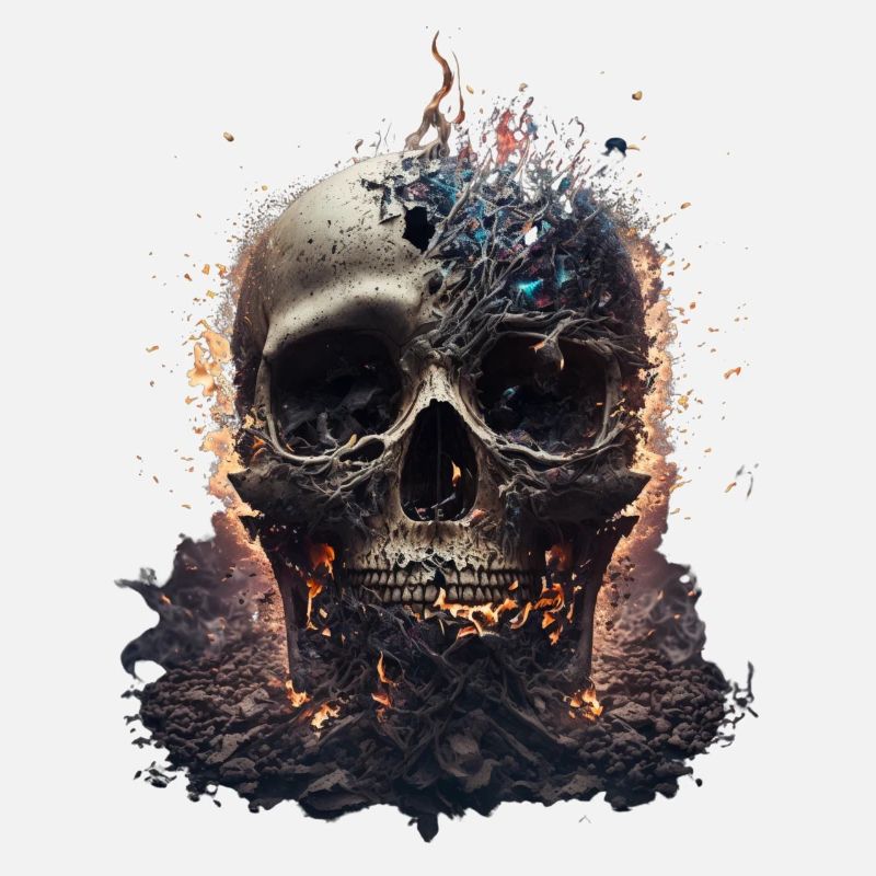 Skull And Bones Baptised In Flames III
