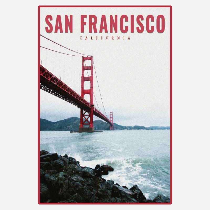 San Francisco Golden Gate Retro Postcard