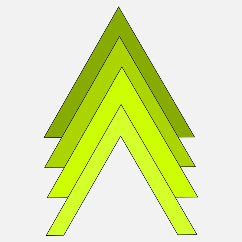 Flèches vert néon