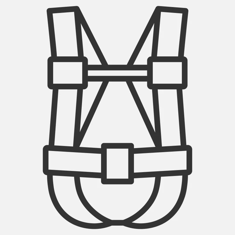 Climbing Harness Line Icon