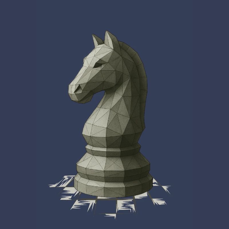 Conception du cavalier d’échecs à faible polygonisme