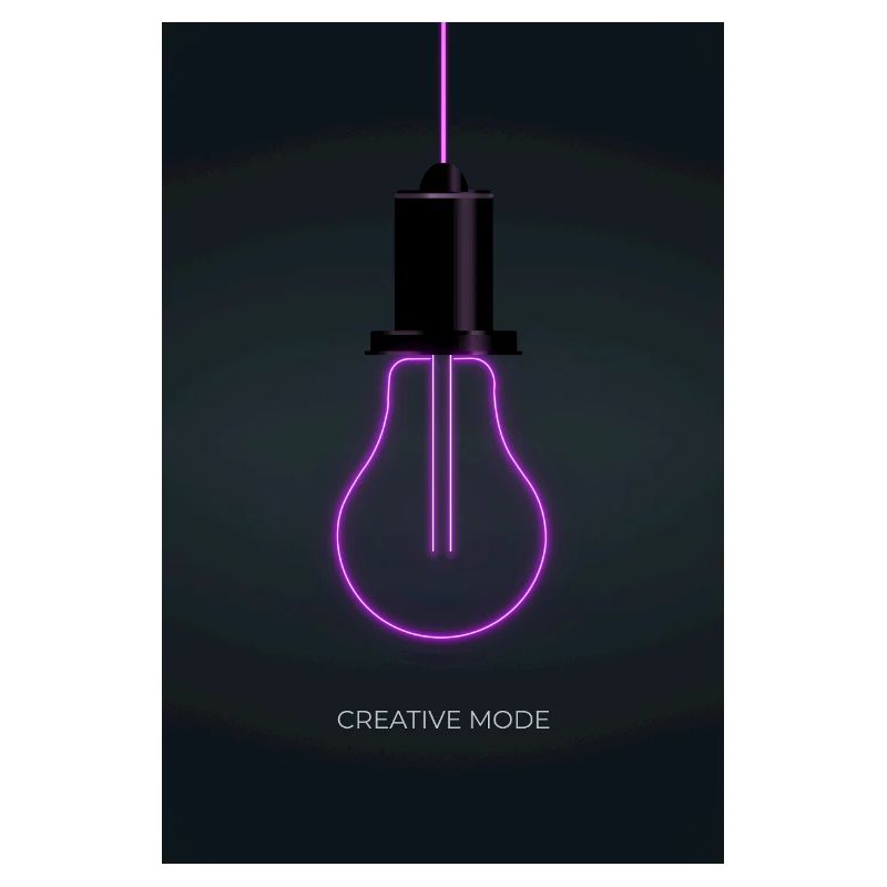 Affiche Créative de Mode Néon