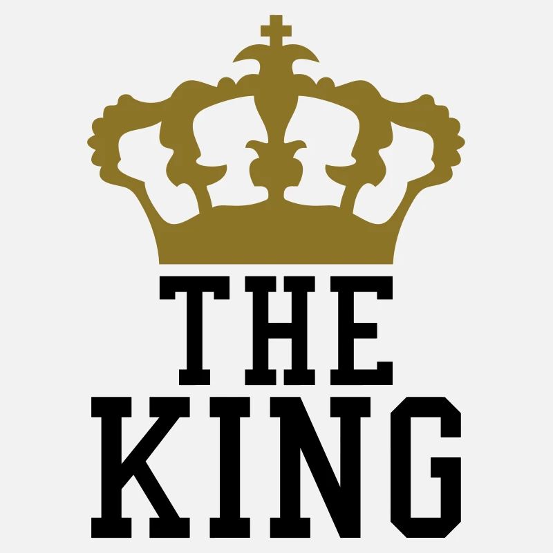 La conception de la couronne du roi textlogo refro
