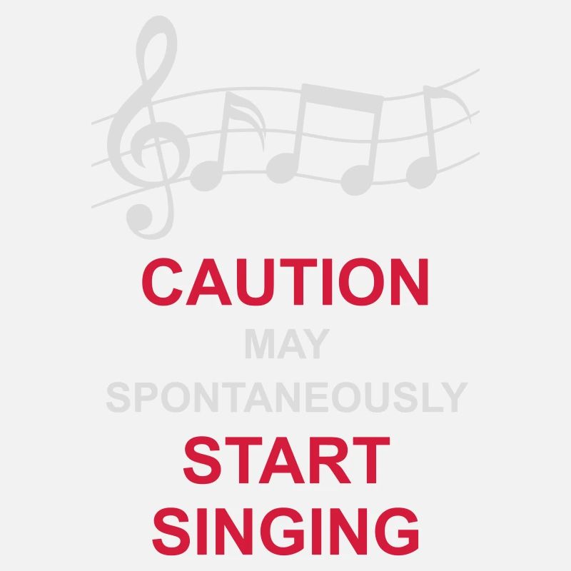 may spontaneously start singing