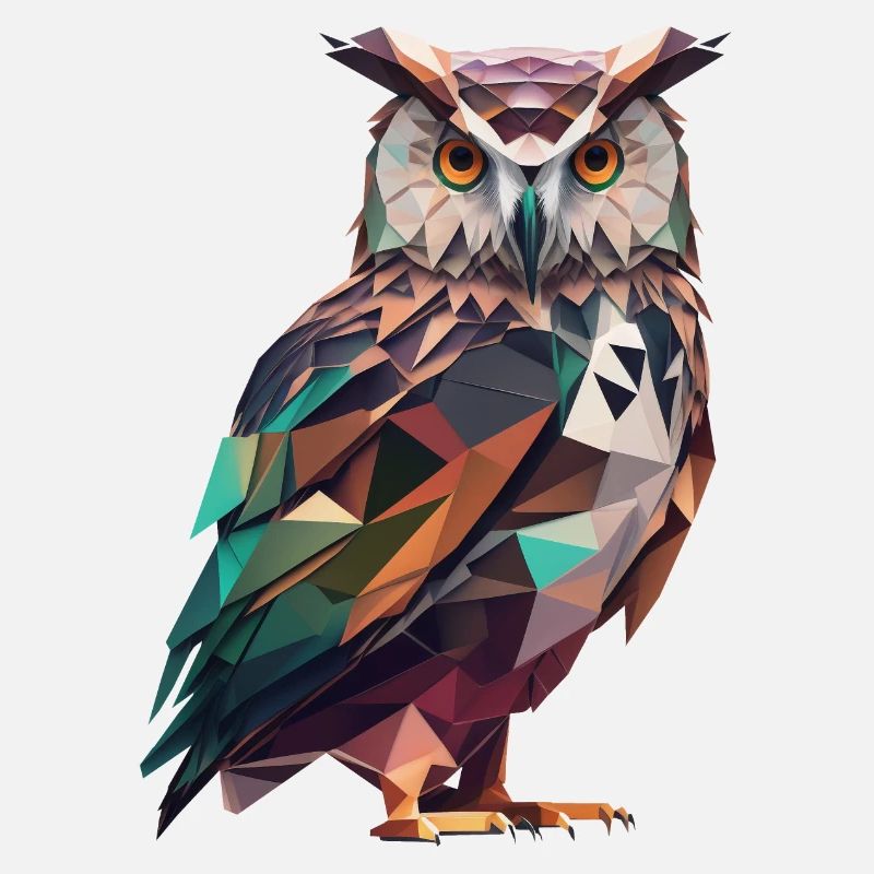 Magnificent Polygon Owl – Bird Art