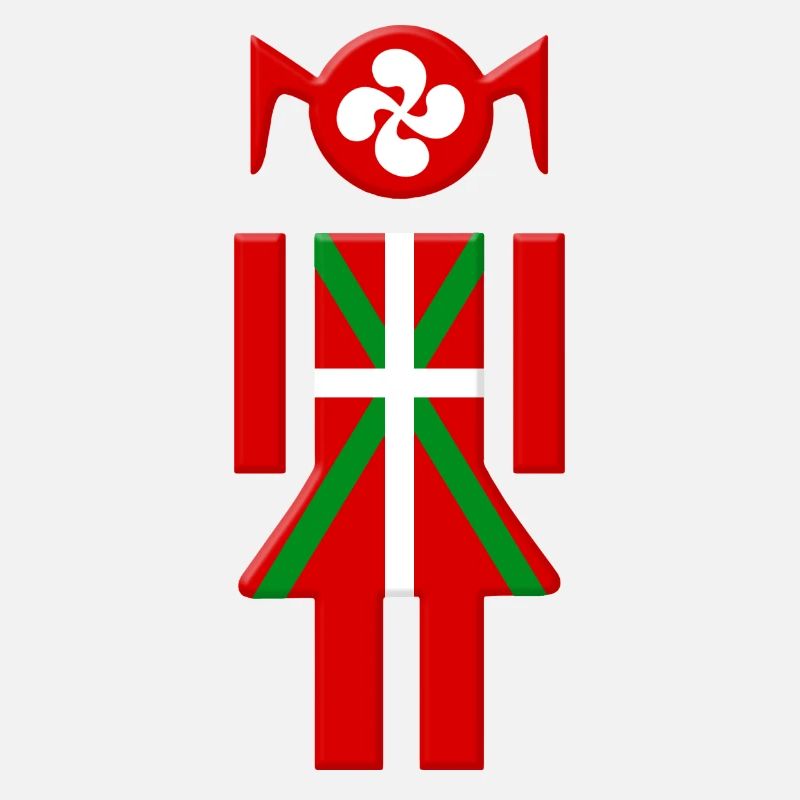 Fille Basque drapeau Euskadi