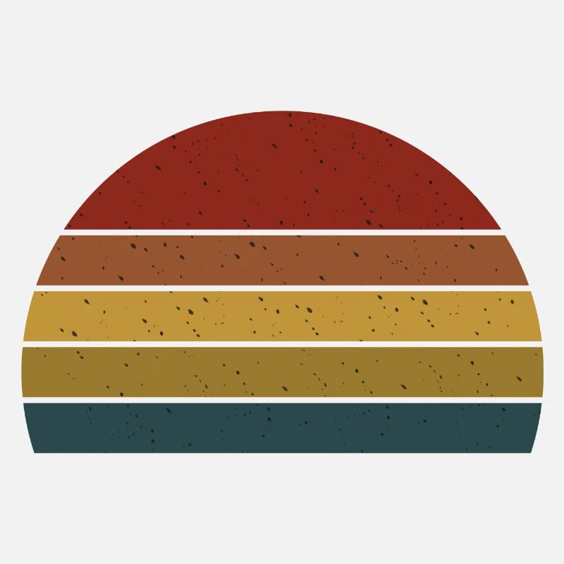 Retro background semicircle