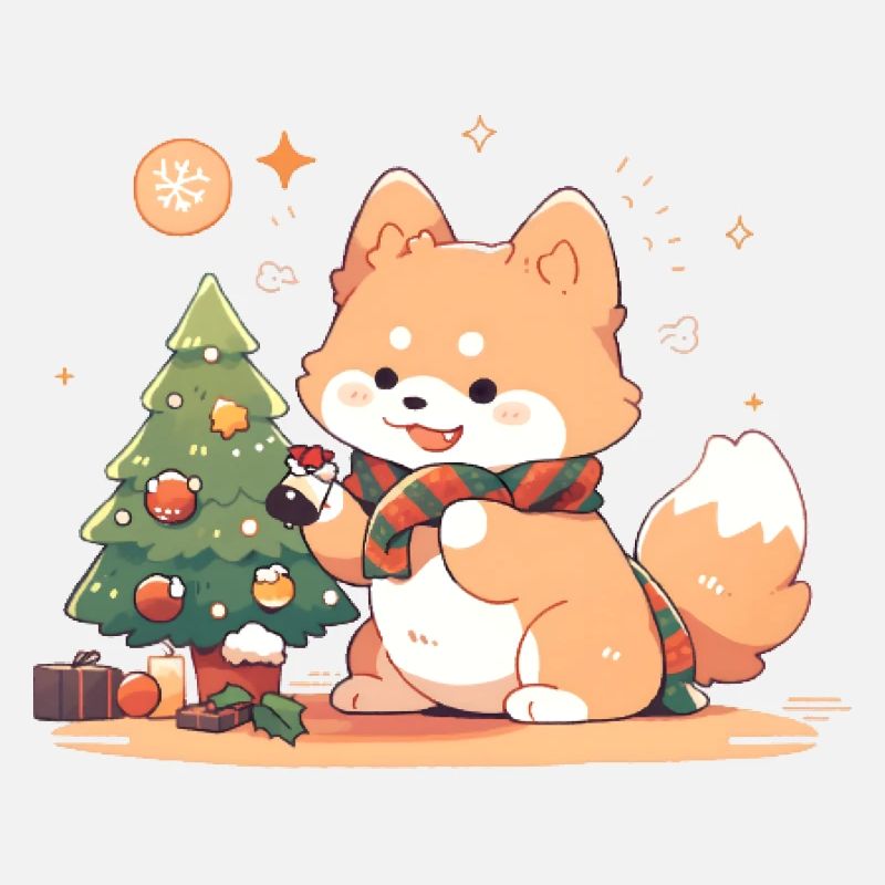 Red Panda Christmas tree