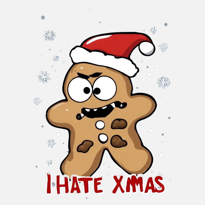 I Hate Xmas Angry Cookie Cake Christmas