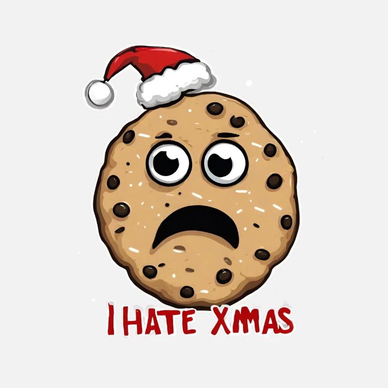 I Hate Xmas Angry Cookie Cake Christmas