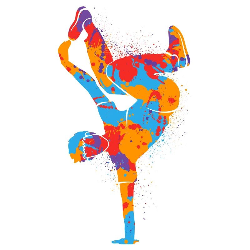 Breakdancing Bunter Breakdancer Männer Breakdance